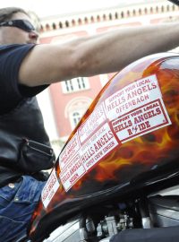 Motorkáři Hells Angels v Praze