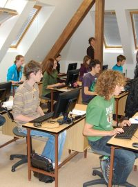 Nová učebna Podkrušnohorského gymnázia v Mostě