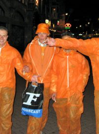 Fanoušci v oranžovém