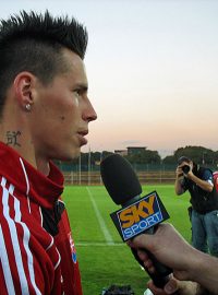 Marek Hamšík při rozhovoru