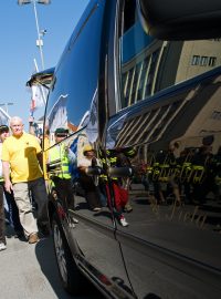 Hromadná demonstrace odborářů v Praze