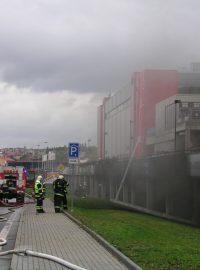 Požár v KV Aréně