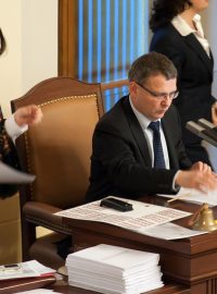 Projednávání úsporných opatření v Poslanecké sněmovně