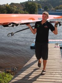 Ondřej Synek při tréninku