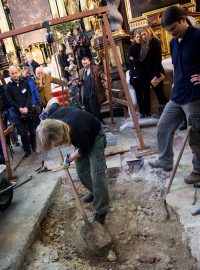 Archeologický průzkum hrobky Tychona Braha v Týnském chrámu.