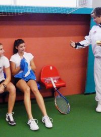 Tenis - Hana Mandlíková při tréninku
