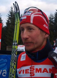 Běh na lyžích, Tour de Ski, spokojený Lukáš Bauer v cíli 5. ročníku Tour de Ski