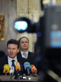 Schůzka ministra zdravotnictví Leoše Hégera se zástupci lékařských odborů.