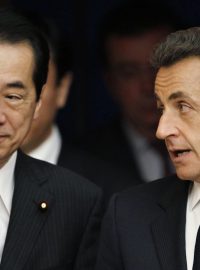 Naoto Kan a Nicolas Sarkozy