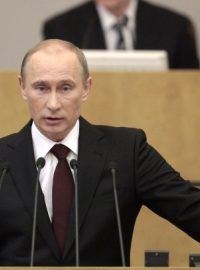 Premiér Vladimir Putin v parlamentu