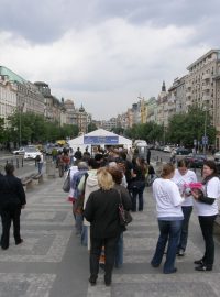 Stan proti melanomu na Václavském náměstí