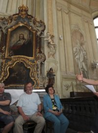 Herec Jiří Langmajer předčítal v kapli Libeňského zámku v rámci akce Noc literatury