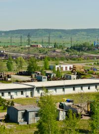 Horní Jiřetín, těžební oblast uhelních dolů