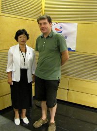 Koreanista Petr Bláha  s paní Kim Hae Suk
