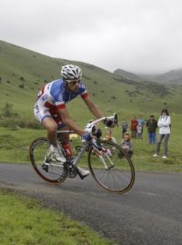 Roman Kreuziger během svého jediného úniku na letošní Tour, ve 12. etapě s Francouzem Chavanelem (vpředu)