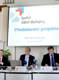 TK ministra financí Miroslava Kalouska k představení projektu Spořicí státní dluhopisy