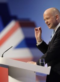 Britský ministr zahraničí William Hague na sjezdu konzervativců