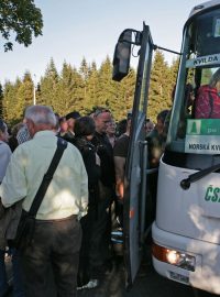 Zelené autobusy na Šumavě