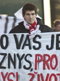 Fotbaloví fanoušci Slavie Praha