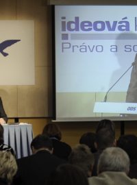 Premiér Nečas na ideové konferenci ODS v Ústí nad Labem