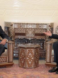 Ruský ministr Lavrov na jednání v Damašku s prezidentem Asadem