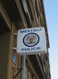 městská policie, poutač