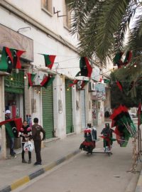Benghází. Přípravy na oslavy prvního výročí libyjské revoluce
