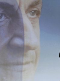 Francouzský prezident Nicolas Sarkozy během svého předvolebního projevu v Marseille