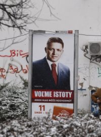 Robert Fico předvolební plakát