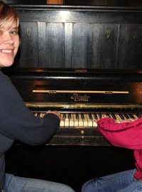 Lucie Zpěváková s Nikolou Havlíčkovou