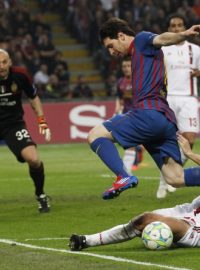 Po remíze 0:0 na San Siru barcelonský forvard Messi na rekordní 14. branku v LM stále čeká