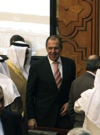 Ruský ministr zahraničí Sergej Lavrov na zasedání Ligy arabských států