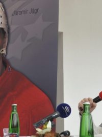 Jágr přijel do Prostějova v dobré náladě