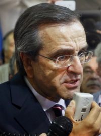 Předseda konzervativců z Nové demokracie Antonis Samaras