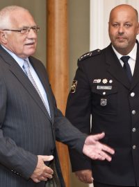 Prezident Václav Klaus přijal policejního prezidenta Petra Lessyho