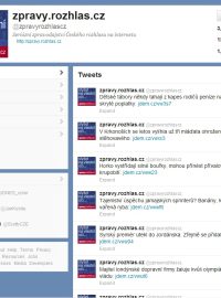 Na Twitteru jsou i zpravy.rozhlas.cz