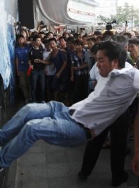 V čínských městech protestují proti Japonsku