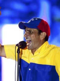 Prezidentský kandidát venezuelské opozice Henrique Capriles Radonski