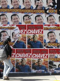 Předvolební agitace venezuelského prezidentského kandidáta Huga Cháveze