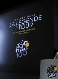 Ředitel Tour de France Prudhomme prezentuje itinerář pro ročník 2013