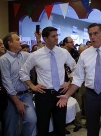 Volba prezidenta v USA. Štáb Mitta Romneyho. Mitt Romney a Paul Ryan.