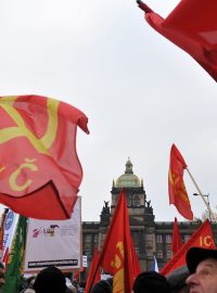 Demostrace proti vládní politice na Václavském náměstí, 17.listopad 2012