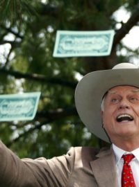 Herec Larry Hagman v roce 2010 v Monaku