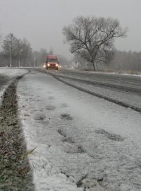 Zima v Krušných horách, snímek z rána 29. listopadu