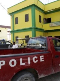 Policejní auto v Belize.