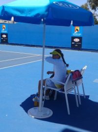 Natália Vajdová během své premiéry v grandslamové juniorce na Australian Open