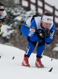 Mistrovství světa juniorů a závodníků do 23 let v klasickém lyžování 22. ledna v Liberci, sprint závodníků do 23 let klasickou technikou. Vpravo je česká reprezentantka Karolína Grohová.