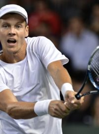 Tomáš Berdych utkání s Laaksonenem zvládl a srovnal na 1:1