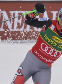 Ted Ligety po vítězné jízdě v Kranjské Goře