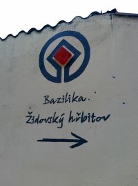 Logo světového děditví UNESCO v Třebíči